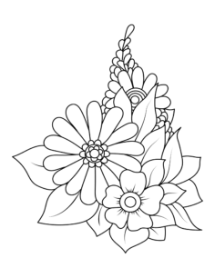 Flower Arrangement Tracing Worksheets Pdf, Free Vectors File
